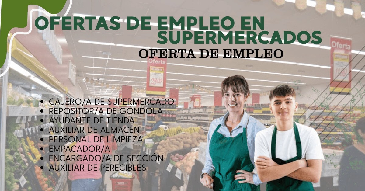 Buscamos personas responsables, con buena actitud y ganas de crecer. Ofrecemos oportunidades en distintas áreas: cajas, reposición, atención al cliente, limpieza y más.
