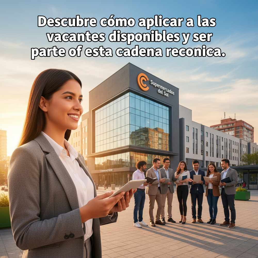 Descubre cómo aplicar a las vacantes disponibles y ser parte de esta cadena reconocida.