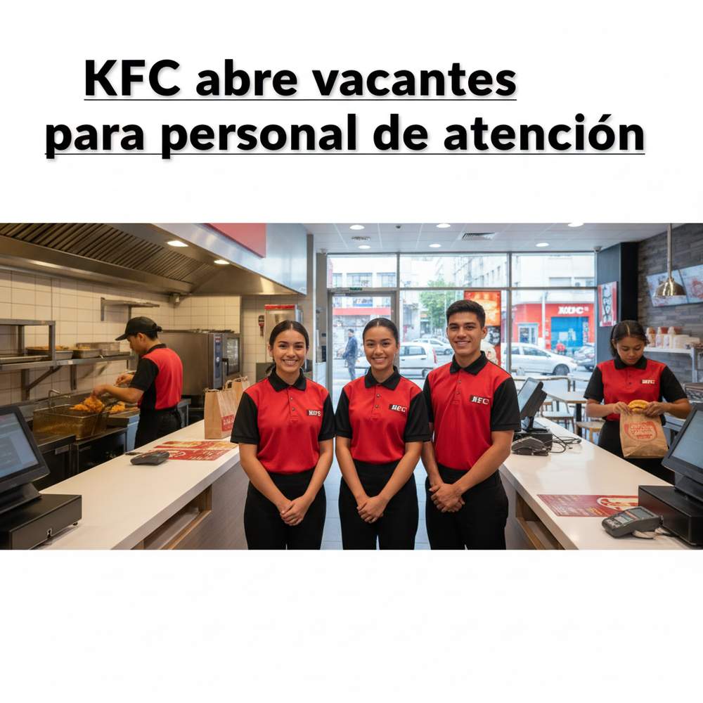 KFC abre vacantes para personal de atención